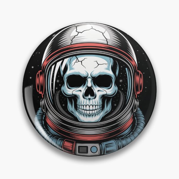 Item preview, Haunted Space Ghost Astronaut - Dead Astronaut Skull in Astronaut Helmet designed and sold by YourSocialBae.