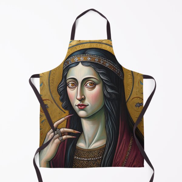 Artikelvorschau, Mittelalterliche Vampirfrau Vintage Malerei Kunst entworfen und verkauft von Vintage Designs +.
