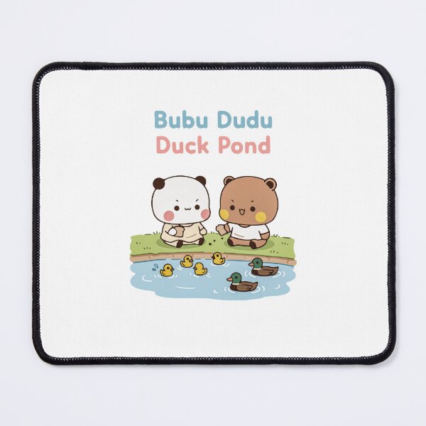 Item preview, Bubu Dudu Duck Pond | Cute Couple Feeding Ducks Kawaii Design designed and sold by FEBRICAST.