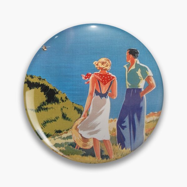 Item preview, Vintage Railway Travel Poster England Channel Islands Uk designed and sold by KALEIDOSCOPE UK.