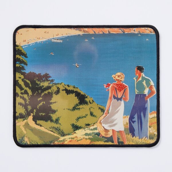 Item preview, Vintage Railway Travel Poster England Channel Islands Uk designed and sold by KALEIDOSCOPE UK.