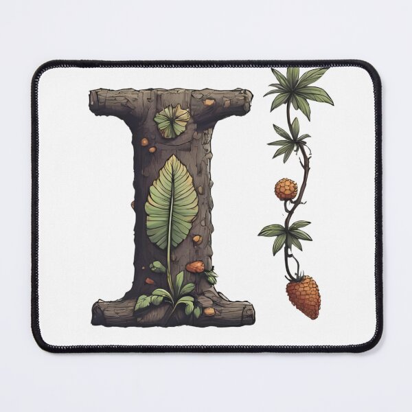 Item preview, Tropical Letter I – Wooden Botanical Monogram Design designed and sold by NUMBER FOUR.