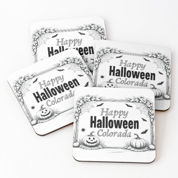 Item preview, Happy Halloween Colorado – Spooky Pumpkin & Gothic Frame Design designed and sold by DesignSphere-pi.