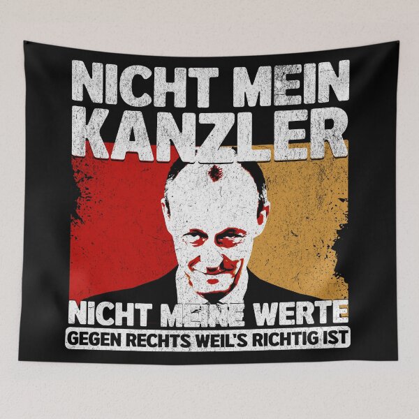 Item preview, NOT MY CHANCELLOR – Political statement against the shift to the right in Germany designed and sold by VariousGoodies.