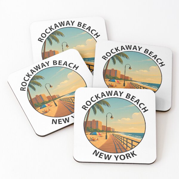 Item preview, Rockaway Beach – New York Summer Coastline Illustration designed and sold by inkNext.