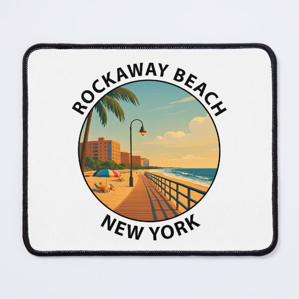 Item preview, Rockaway Beach – New York Summer Coastline Illustration designed and sold by inkNext.