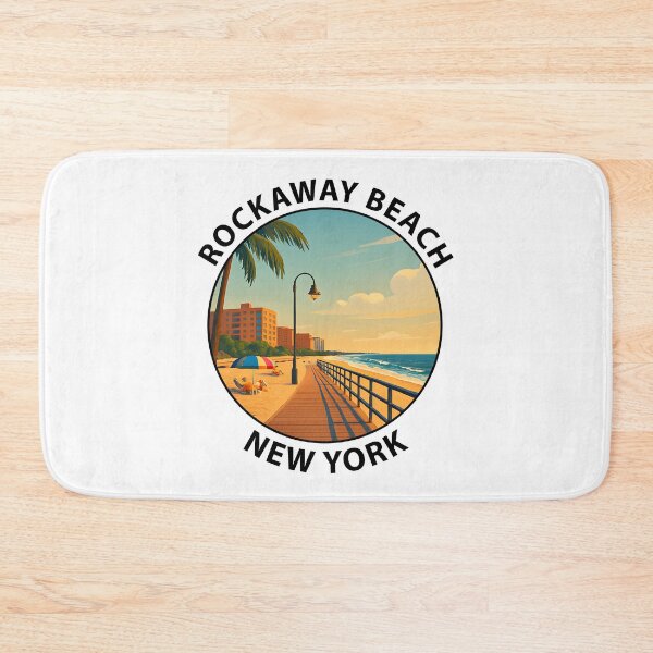 Item preview, Rockaway Beach – New York Summer Coastline Illustration designed and sold by inkNext.