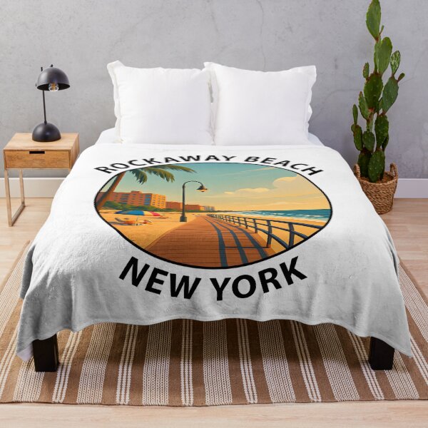 Item preview, Rockaway Beach – New York Summer Coastline Illustration designed and sold by inkNext.