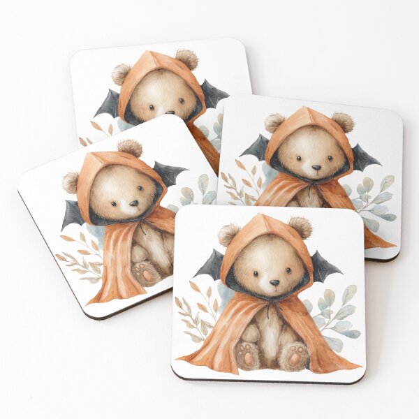 Item preview, Cute Halloween Bear in Bat Cape designed and sold by Shirtory.