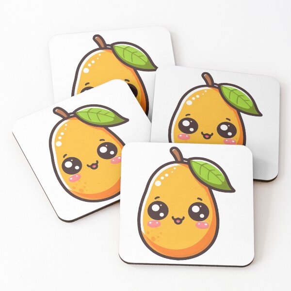 Item preview, Cute Kawaii Mango – Adorable Fruit Illustration designed and sold by SketchOnScreen.