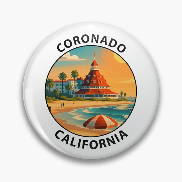 Item preview, Coronado Central Beach – California Coastal Summer Scene designed and sold by inkNext.
