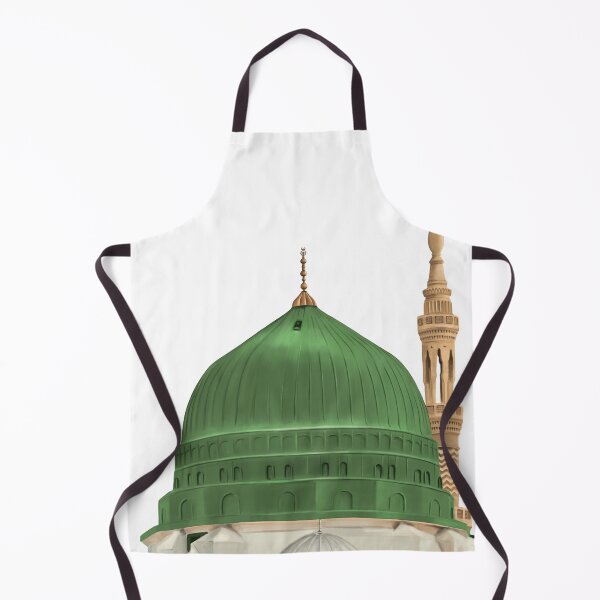 Artikelvorschau, Grüne Kuppel der Masjid Nabawi – Islamische digitale Malerei entworfen und verkauft von Arteva Stories.