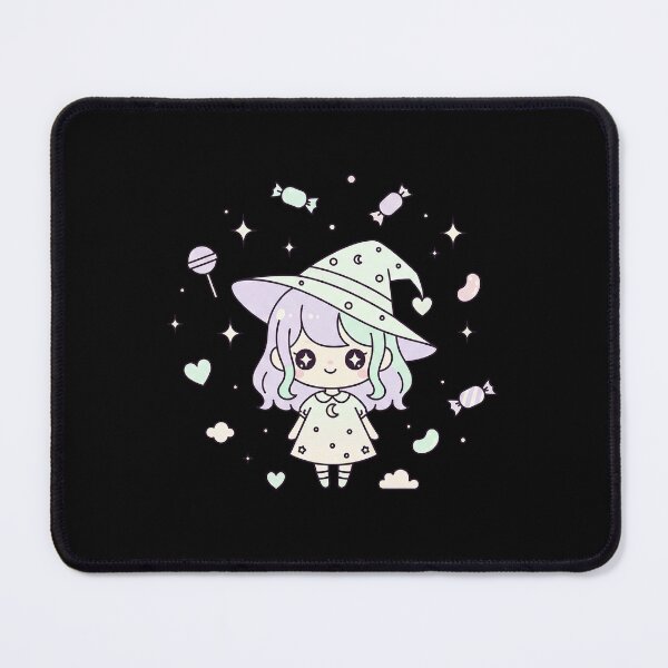 Item preview, Cute Pastel Kawaii Witch and Candy designed and sold by istoriadesign.