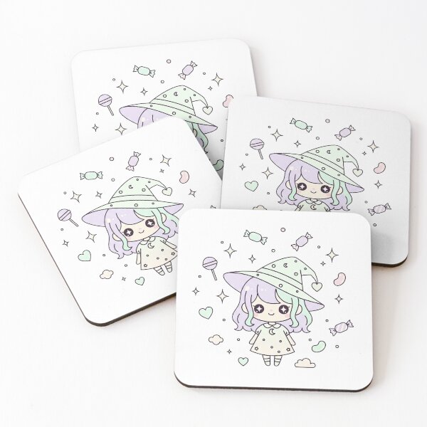 Item preview, Cute Pastel Kawaii Witch and Candy designed and sold by istoriadesign.
