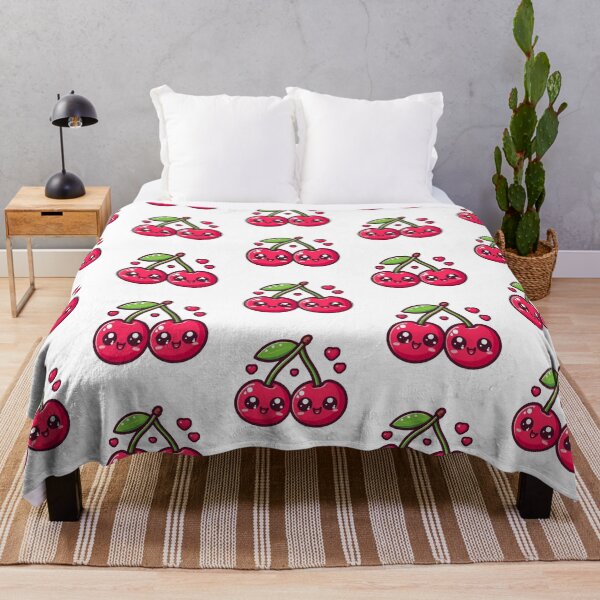 Item preview, Cherry Sweet – Kawaii Twin Cherries Illustration designed and sold by SketchOnScreen.