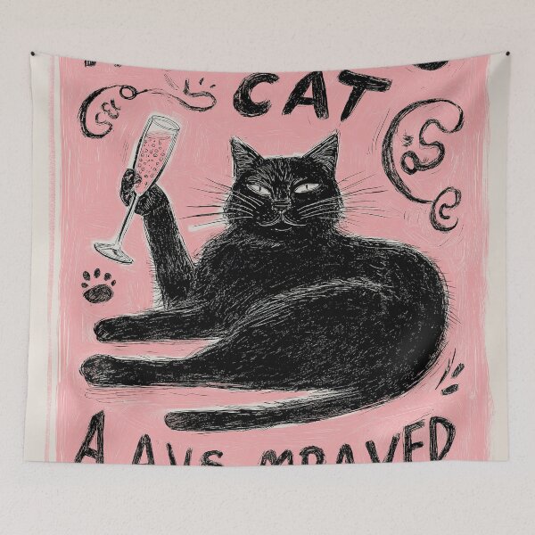 Item preview, Champagne Cat's Party designed and sold by Venon28.