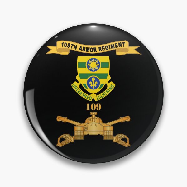 Item preview, Army  - 109th Armor Regiment w Br - Ribbon X 300 designed and sold by Military Insignia Products.