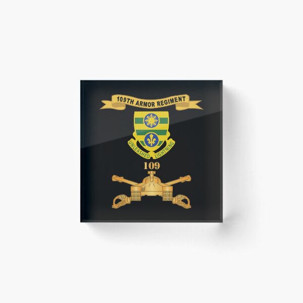 Item preview, Army  - 109th Armor Regiment w Br - Ribbon X 300 designed and sold by Military Insignia Products.