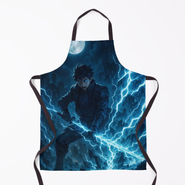 Item preview, Cyberpunk Samurai – Moonlit Lightning Strike in Neon City Destruction designed and sold by Nova-Canvas.