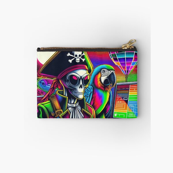 Aperçu de l'œuvre pirate extraterrestre et perroquet mignon créée et vendue par Dogandesighn.