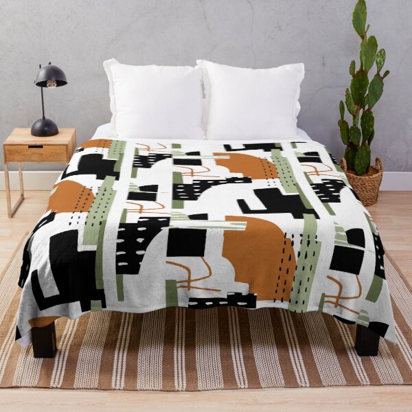 Item preview, Modern Abstract Earthy Shapes Patte designed and sold by CreationbyNiki.