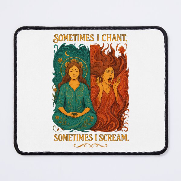 Item preview, Sometimes I Chant Sometimes I Scream Art Nouveau T-Shirt | Honest Spiritual Emotional designed and sold by MySpiritTravels.