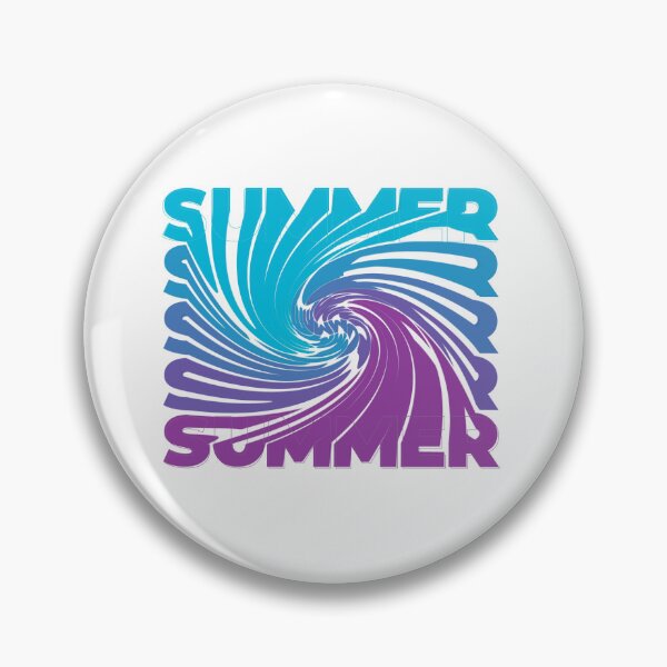 Item preview, Summer Twisted Gradient Typography – Vibrant Blue Purple Spiral Design designed and sold by Vextura.