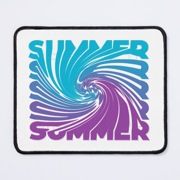 Item preview, Summer Twisted Gradient Typography – Vibrant Blue Purple Spiral Design designed and sold by Vextura.