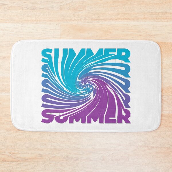 Item preview, Summer Twisted Gradient Typography – Vibrant Blue Purple Spiral Design designed and sold by Vextura.