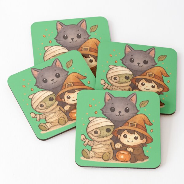 Item preview, Autumn Halloween Friends. Petits amis d’automne d’Halloween designed and sold by Drawingshirts.