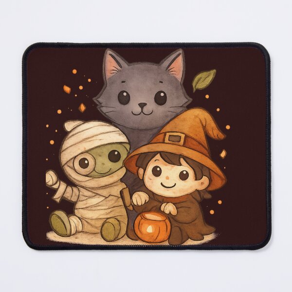 Item preview, Autumn Halloween Friends. Petits amis d’automne d’Halloween designed and sold by Drawingshirts.