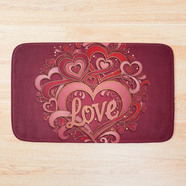 Item preview, Ornate Swirling Hearts Cluster Love Art designed and sold by Owcomm.