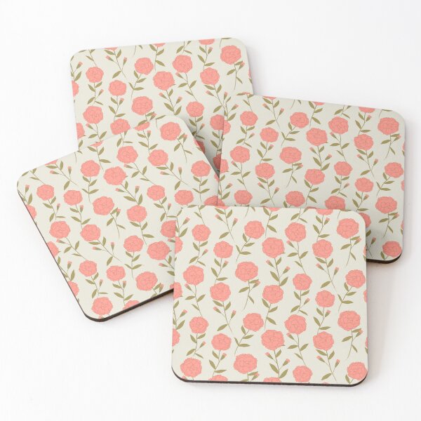 Item preview, Pink dianthus flowers designed and sold by JenPolegattoArt.