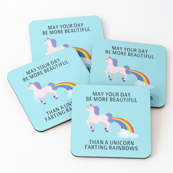 Item preview, May Your Day Be More Beautiful Than A Unicorn Farting Rainbows designed and sold by coolfuntees.