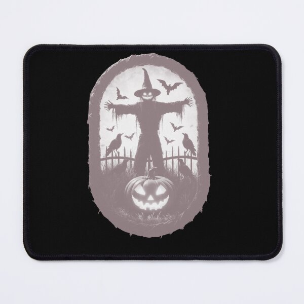 Item preview, A Sinister Scarecrow Under The Fiery Halloween Sky designed and sold by e-camelleone.