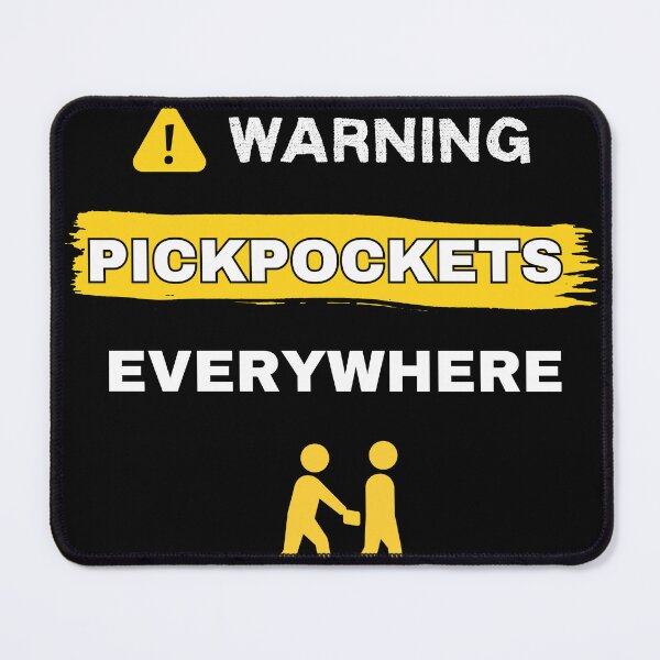 Item preview, Beware of Pickpockets | Travel Alert Shirt designed and sold by RedDelaney.