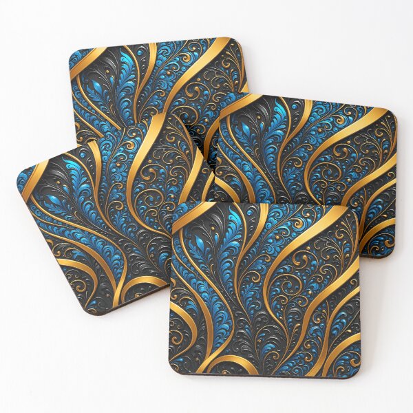 Item preview, Golden Flow designed and sold by Kaleidoscope Print.