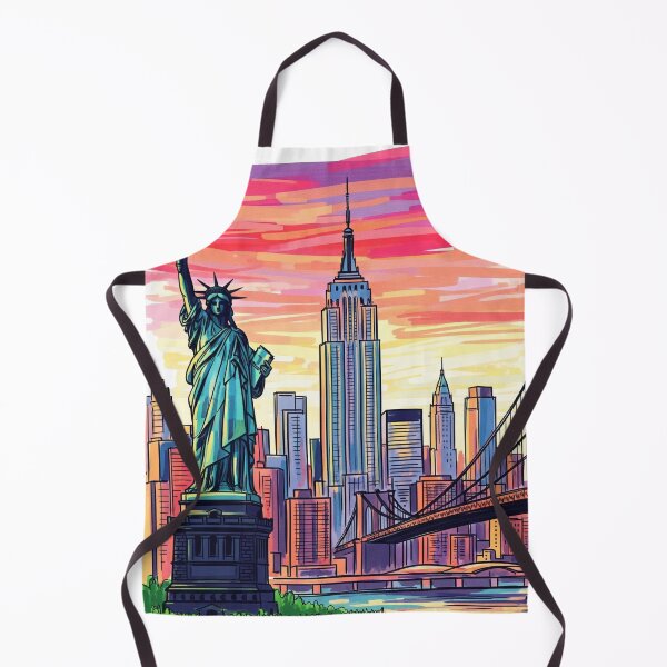 Item preview, New York Vintage Style Illustration designed and sold by TownWish.