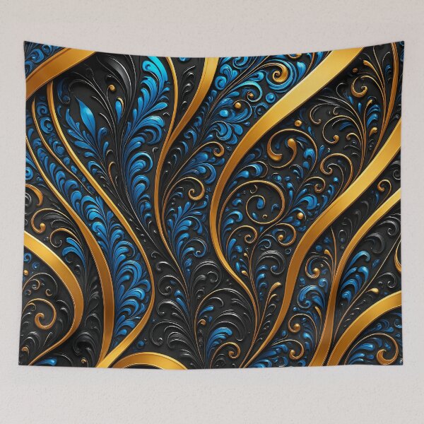 Item preview, Golden Flow designed and sold by Kaleidoscope Print.