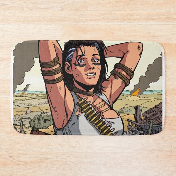 Item preview, Post Apocalyptic warrior woman resting after battle designed and sold by Vintage Designs +.