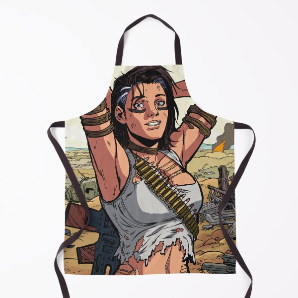 Item preview, Post Apocalyptic warrior woman resting after battle designed and sold by Vintage Designs +.