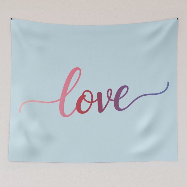 Item preview, Gradient Script Love Calligraphy designed and sold by Owcomm.