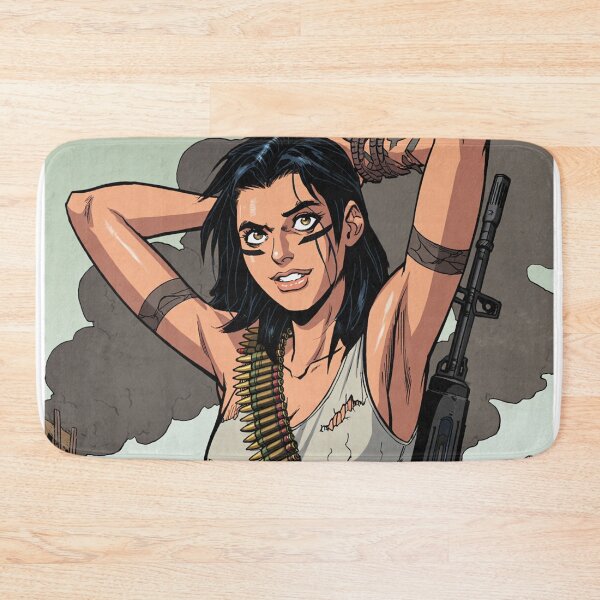 Item preview,  Post Apocalyptic warrior woman resting after battle designed and sold by Vintage Designs +.