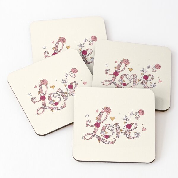 Item preview, Ornate Floral Love Word Art designed and sold by Owcomm.