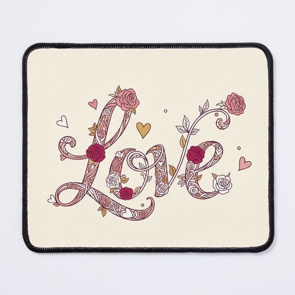Item preview, Ornate Floral Love Word Art designed and sold by Owcomm.