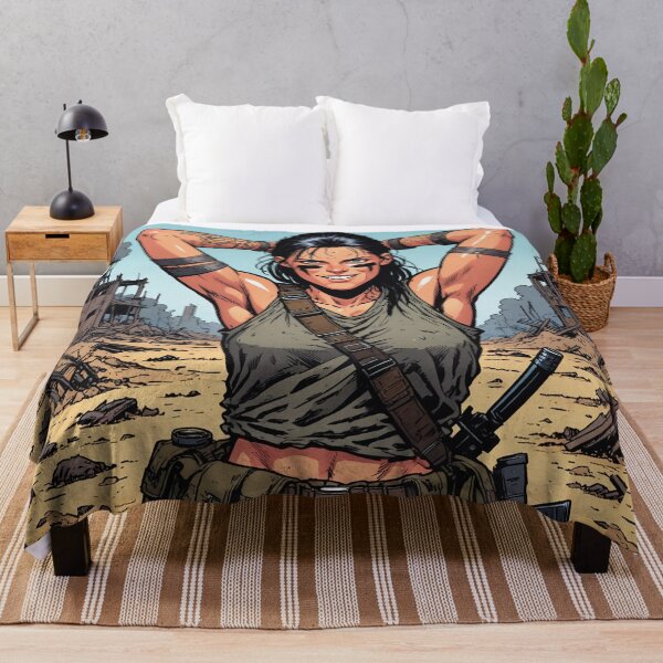 Item preview,   Post Apocalyptic warrior woman resting after battle designed and sold by Vintage Designs +.
