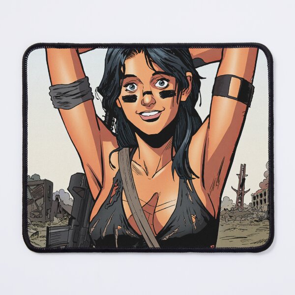 Item preview, Post Apocalyptic warrior woman resting after battle designed and sold by Vintage Designs +.