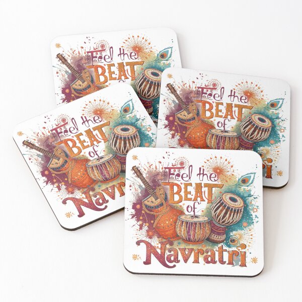 Item preview, Navratri Rhythm – Vibrant Musical Festival Art designed and sold by ArtivaNest.