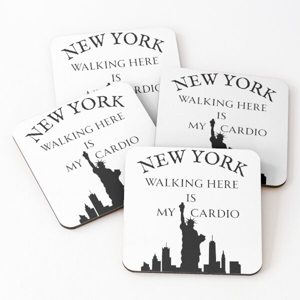 Item preview, New York Walking Cardio T-Shirt – Funny NYC Tourist & Local Shirt designed and sold by GiggleDesign.