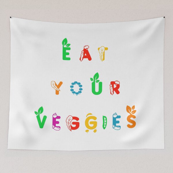 Item preview, Eat Your Veggies, a Healthy Reminder for the Little One designed and sold by ChibiNekoSpace.
